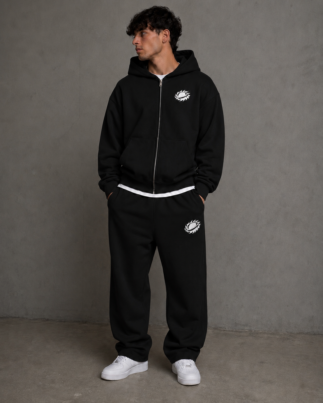 BASE LINE TRACKSUIT BLACK