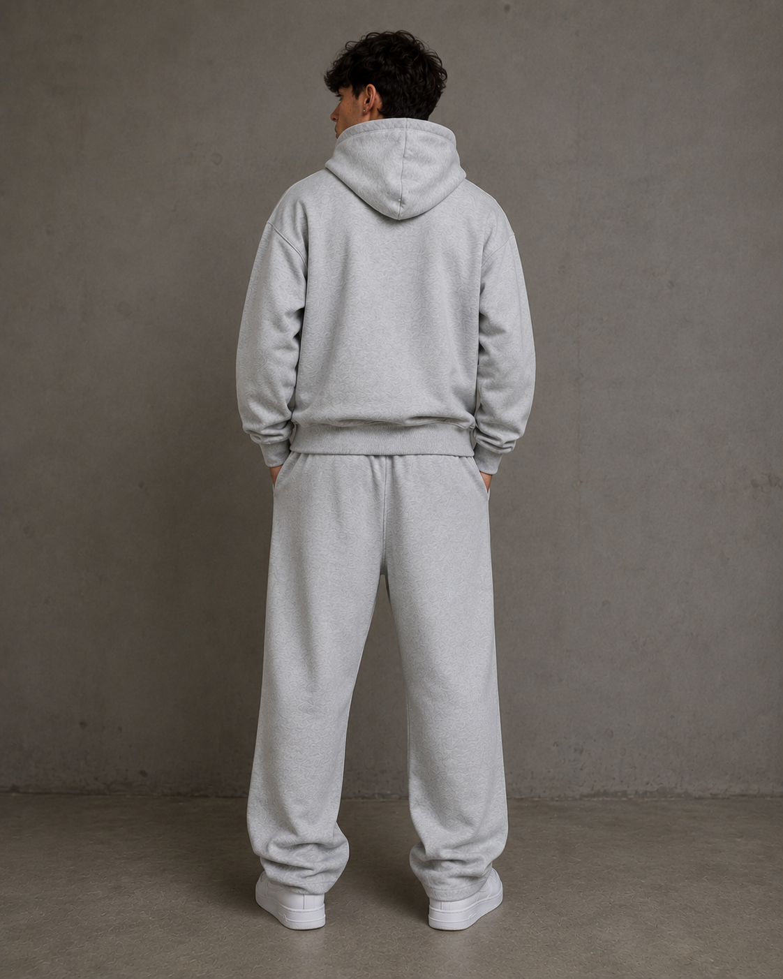 BASE LINE TRACKSUIT LIGHT GREY - Surpass The World