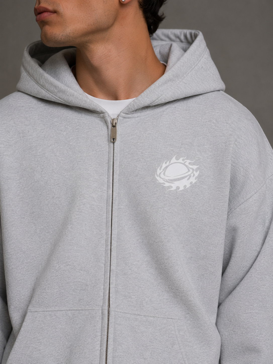 BASE LINE TRACKSUIT LIGHT GREY - Surpass The World