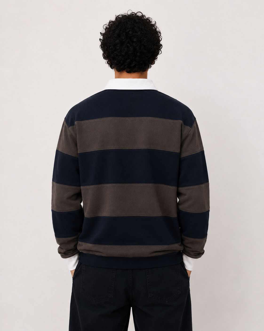 PLAYMAKER RUGBY POLO NAVY/GREY