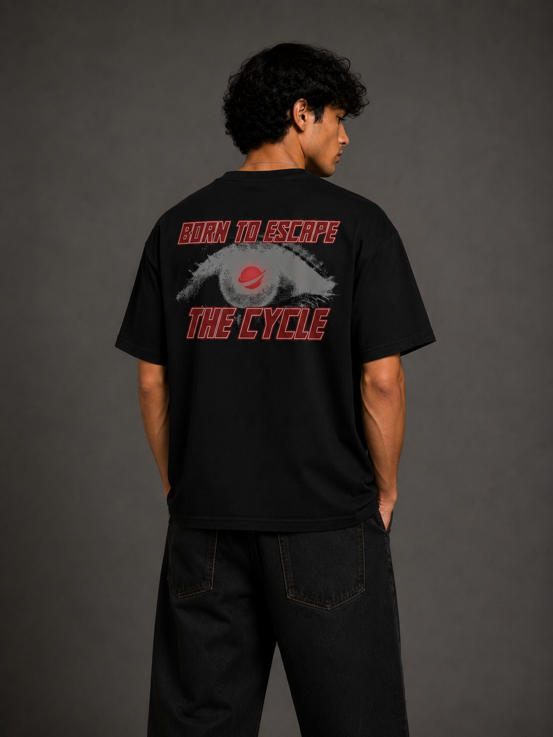 ESCAPE THE CYCLE TEE BLACK - Surpass The World